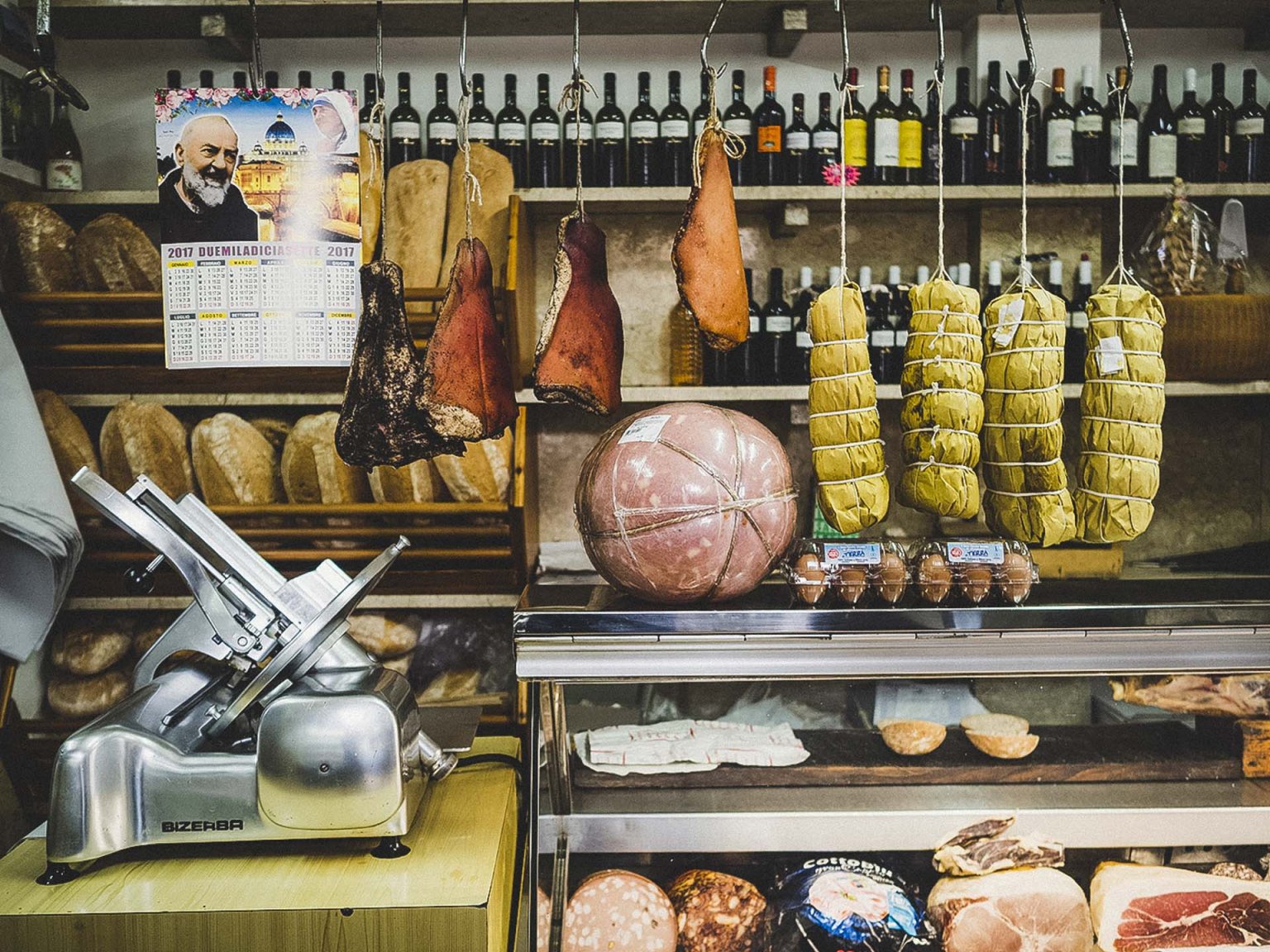 Salumi sulla via Clodia